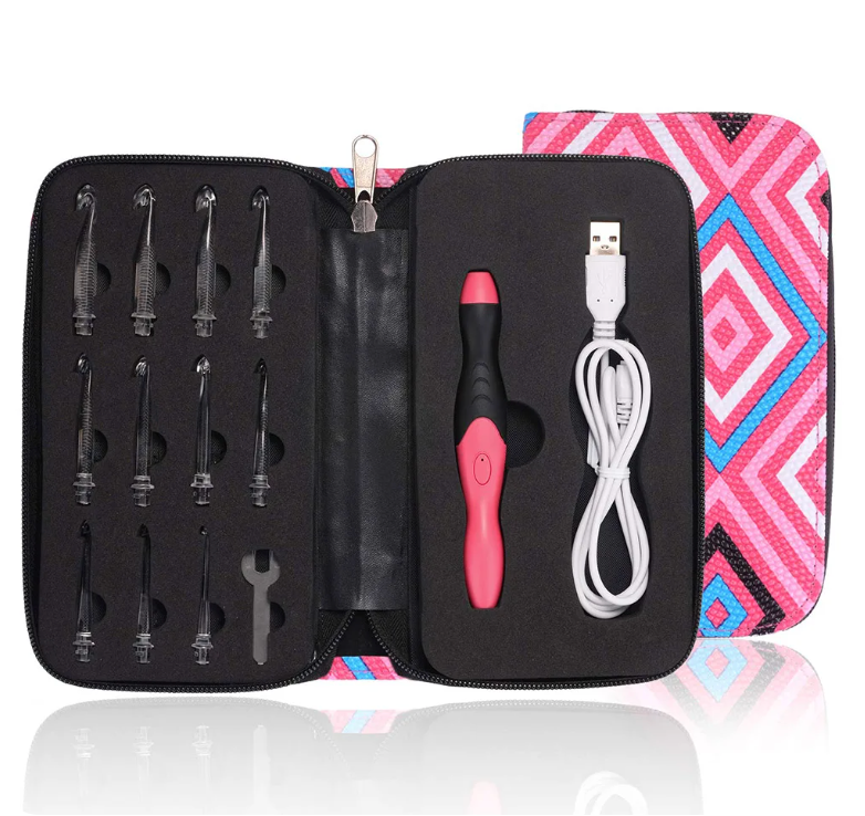 LED Light Up Crochet Hook + 11 hook sizes Crochet Cure