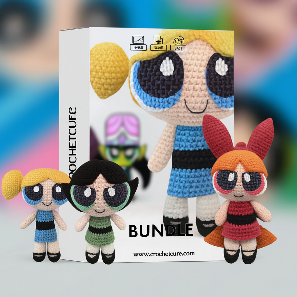 Power Girls Amigurumi Crochet Set