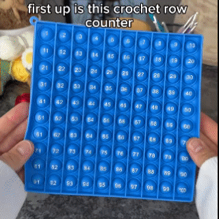 Compteur de rangs au crochet 1-100