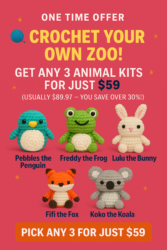 Crochet Kit Zoo Bundle