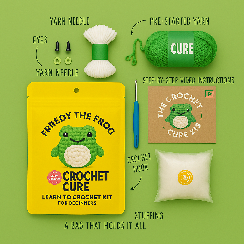 Freddy the Frog Crochet Kit