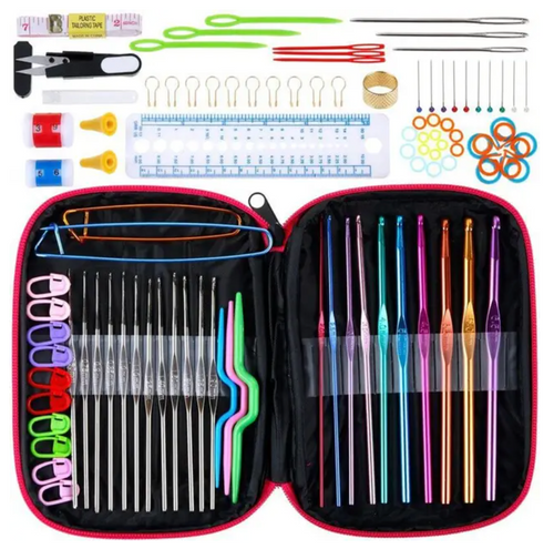 100Pcs Crochet Hooks Set