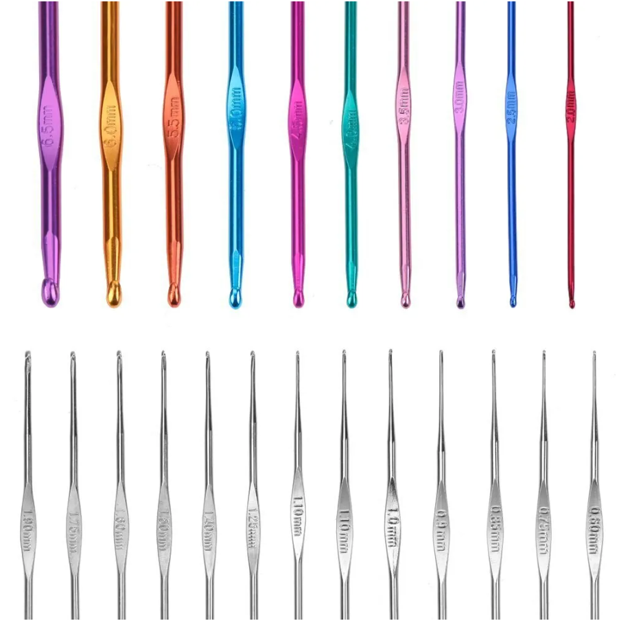 100Pcs Crochet Hooks Set