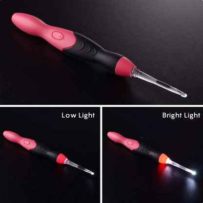 Light Up LED Crochet Hooks 11 hook sizes