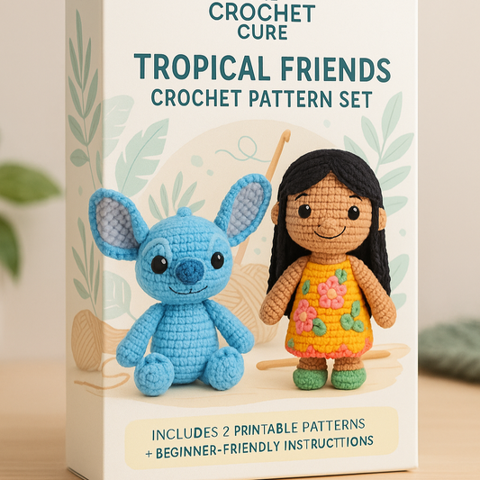Tropical Friends Amigurumi Crochet Set